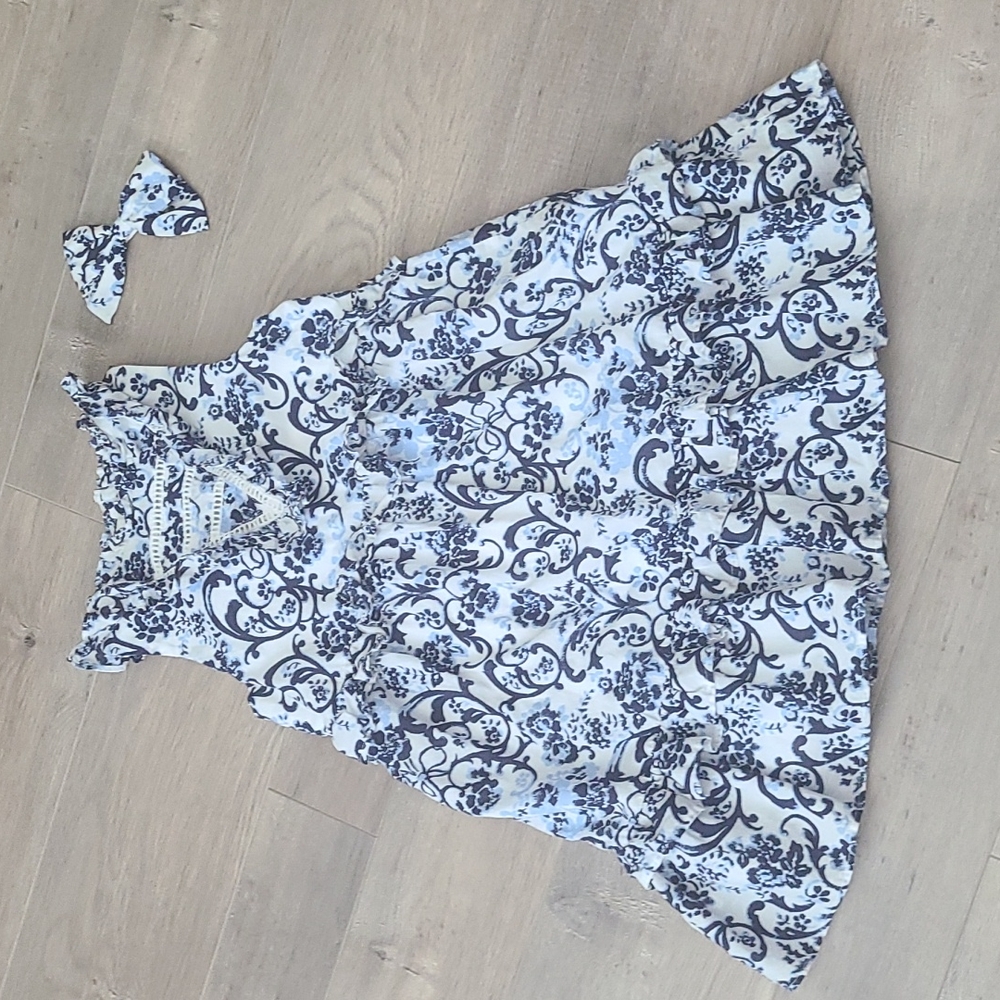 Size6 Janie and Jack dress and hairbow
